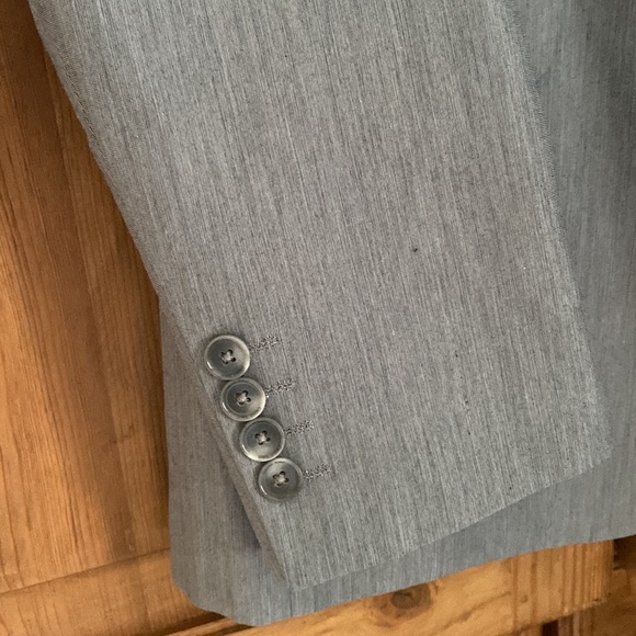 Calvin Klein Gray Single Breasted 2 Button Blazer - Picture 2 of 4